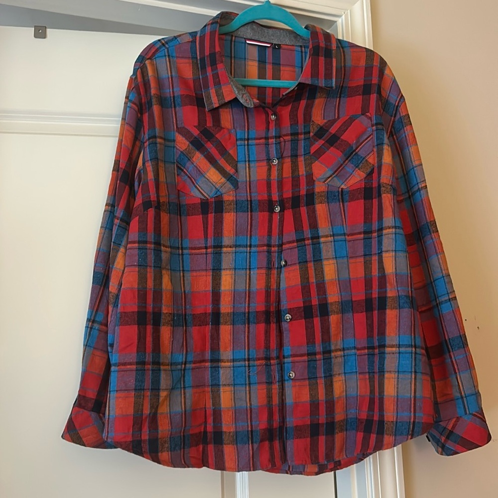 KevaMolly Plaid Flannel Shirts for Women Loose Fit Boyfriend